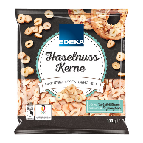 15x EDEKA Haselnusskerne gehobelt 100g