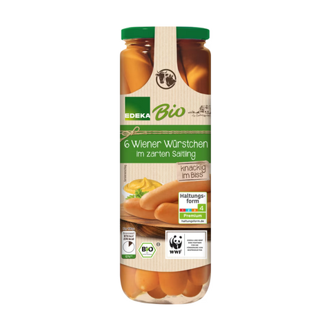 6x EDEKA Bio Wiener Würstchen 6/300g