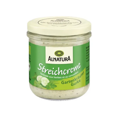 6x Alnatura Bio Streichcreme Gartenkräuter Gurke 180G