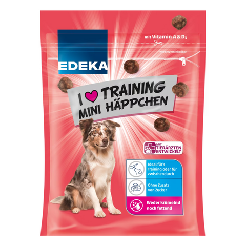 6x EDEKA Dog Training Mini Häppchen 55g