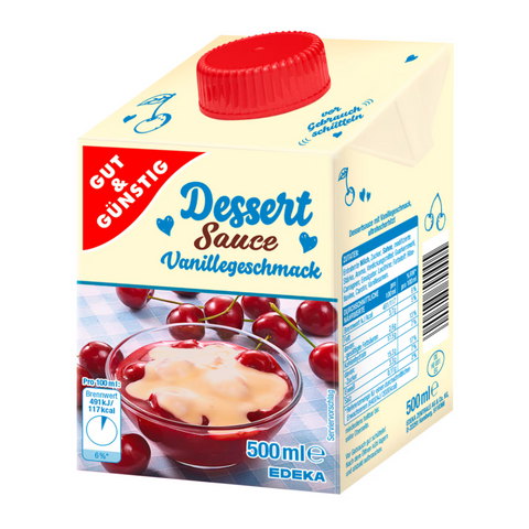 12x G&G Dessertsoße Vanille 500ml