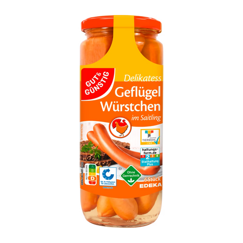 12x G&G 6 Geflügelwürstchen 530g