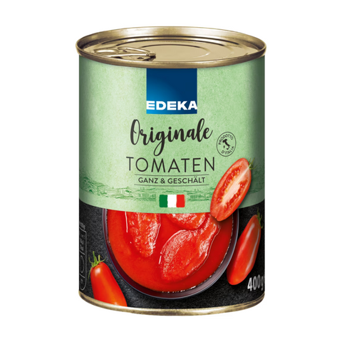 6x EDEKA Originale Tomaten ganz/geschält in Saft 400g