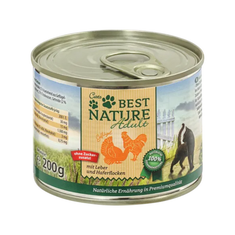 6x Cats Best Nature Nassfutter Katze mit Geflügel & Leber, Adult, 200g