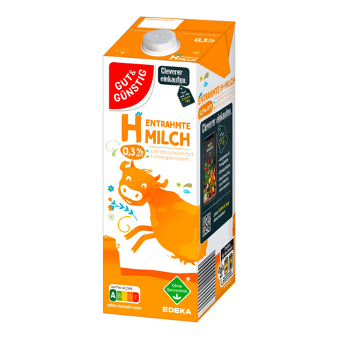 12x G&G H-Milch 0,3% ohne Gentechnik 1l