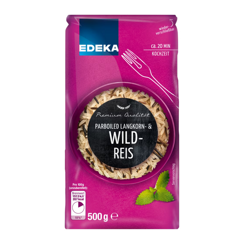 12x EDEKA Parboiled Wild-Reis 500g