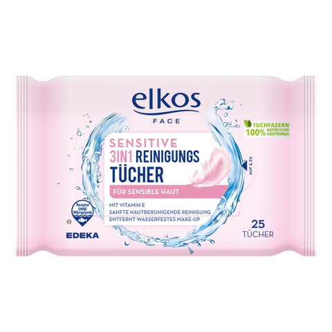 9x Elkos Reinigungstücher Sensitive 25er