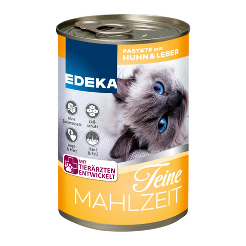 20x EDEKA Cat Dein Liebstes Huhn/Leber 400g