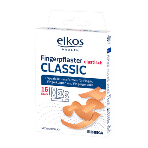 10x Elkos Fingerpflaster elastisch 16er