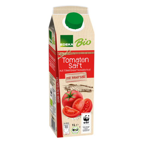 8x EDEKA Bio Tomatensaft 1l