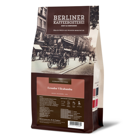 Berliner Kaffee Ecuador Vilcabamba ganze Bohne 250g