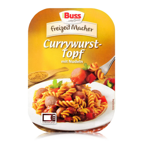 12x Buss Currywurst-Topf mit Nudeln 300g