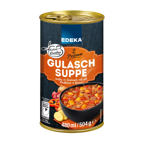 6x EDEKA Gulaschsuppe 480ml