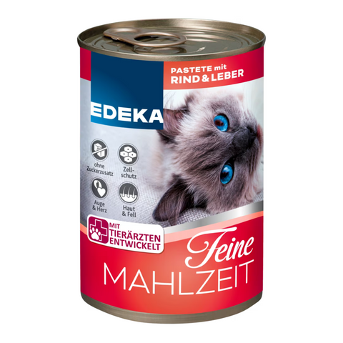 20x EDEKA Cat Dein Liebstes Rind/Leber 400g