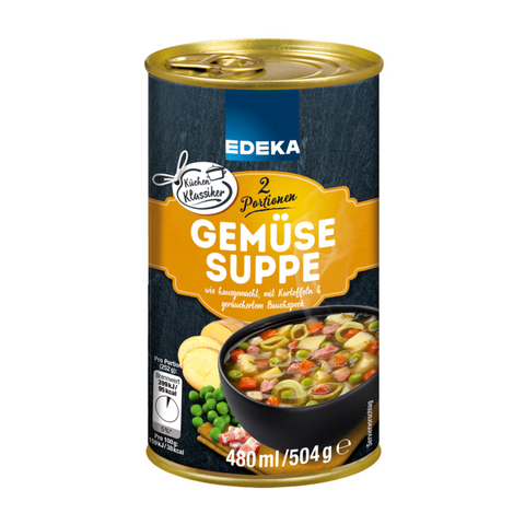 6x EDEKA Klare Gemüsesuppe 480ml