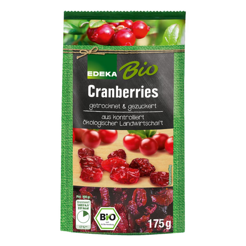 14x EDEKA Bio Cranberries 175g