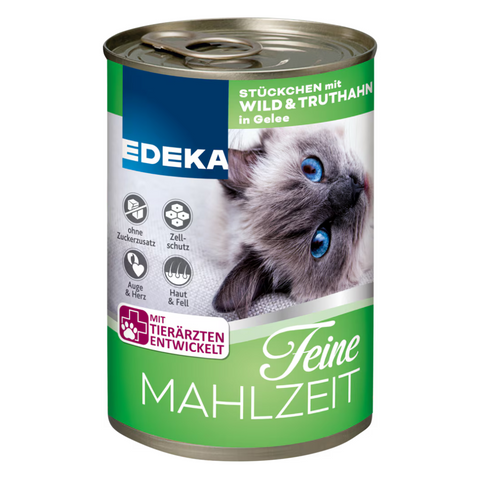 20x EDEKA Cat Dein Liebstes Wild/Truthahn 400g