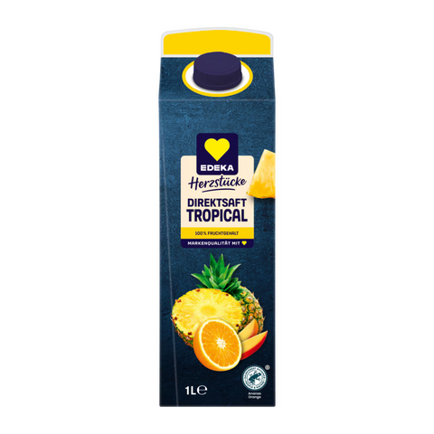 8x EDEKA Tropical-Direktsaft 1l