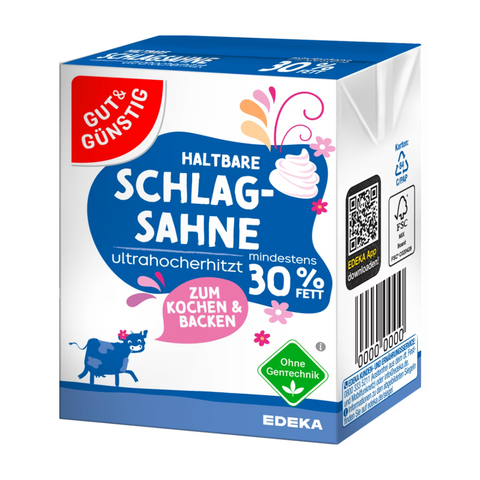 27x G&G H-Schlagsahne 30% 200g