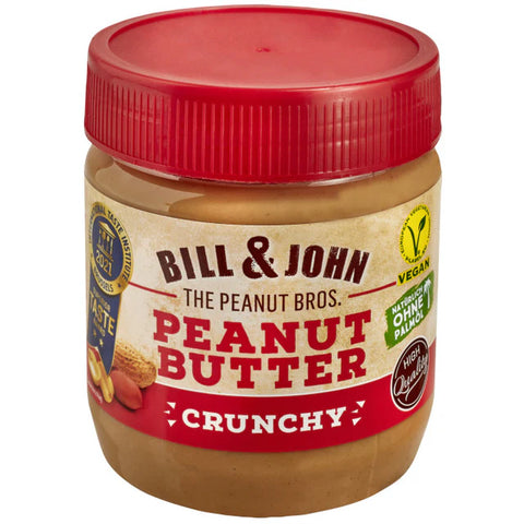 6x Bill&John Crunchy Erdnussbutter 350g