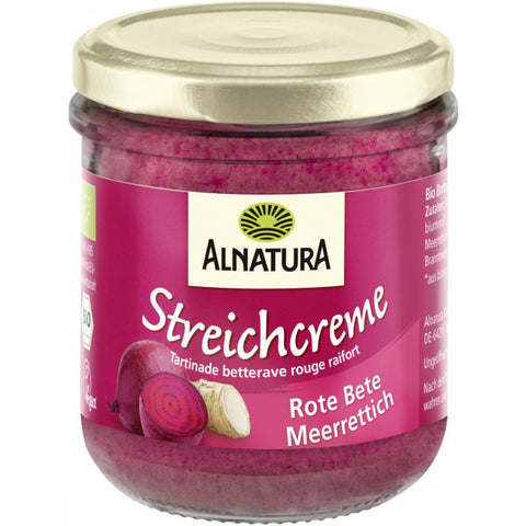 6x Bio Alnatura Streichcreme Rote Bete Meerrettich 180G