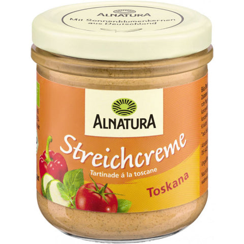 6x Alnatura Bio Streichcreme Toskana 180G