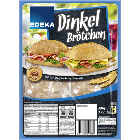 8x EDEKA Dinkelbrötchen 300g