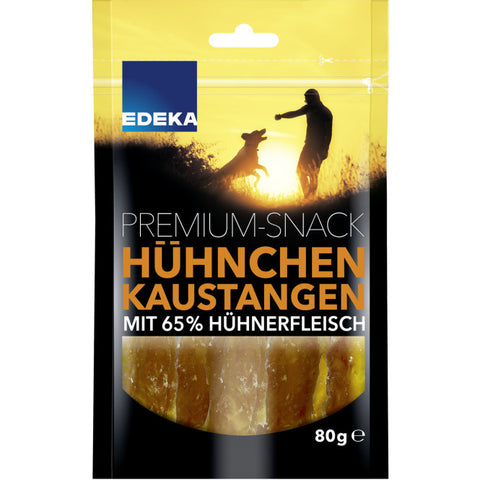 20x EDEKA Dog Kaustangen mit Hühnerfleisch 80g