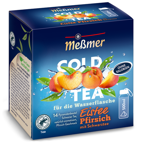 6x Meßmer Cold Tea Eistee Pfirsich 14er 38,5g