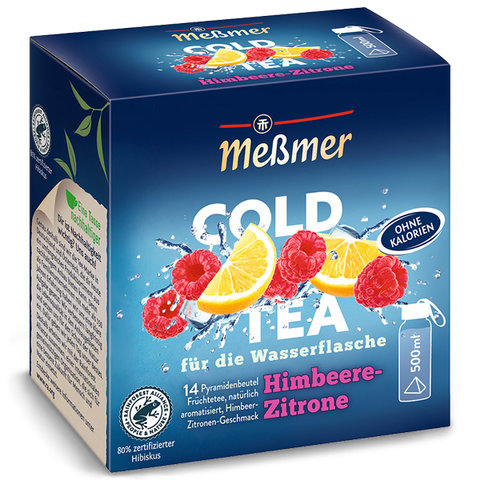 6x Meßmer Cold Tea Himbeer-Zitrone 14er 38,5g