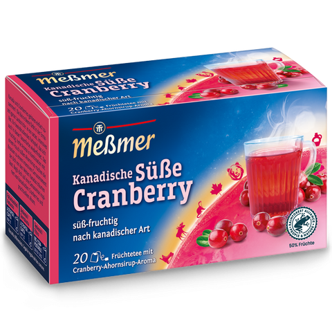 10x Meßm.Ländertee Kanadische Süße Cranberry 20er 45g